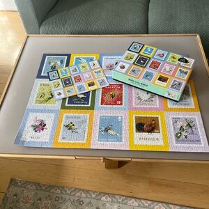Galison 1000 piece puzzle “Birds of the World” stamps jigsaw puzzle